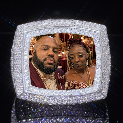 3D CUSTOM PICTURE ICED RING