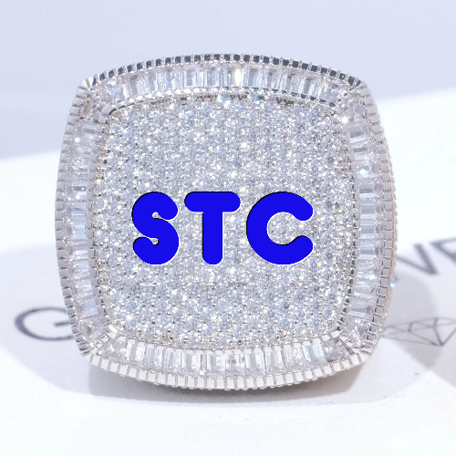 CUSTOM LETTER 3D ICED RING