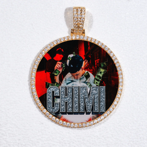 MEDIUM 3D CIRCLE CUSTOM PICTURE PENDANT
