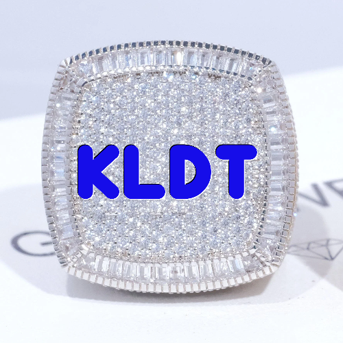 CUSTOM LETTER 3D ICED RING