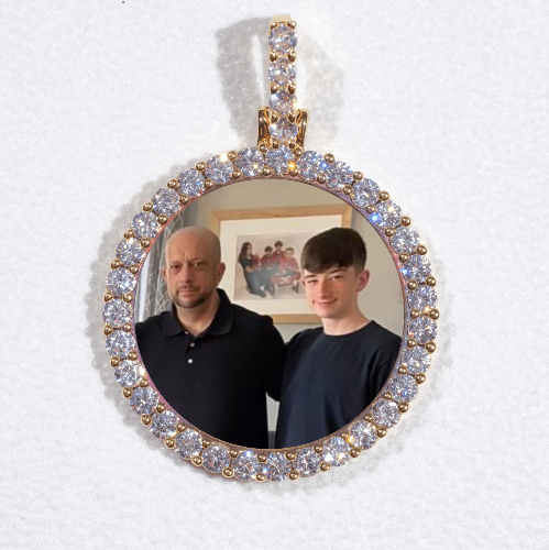 3D CIRCLE CUSTOM PICTURE PENDANT SMALL SIZE