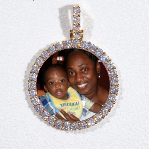3D CIRCLE CUSTOM PICTURE PENDANT SMALL SIZE