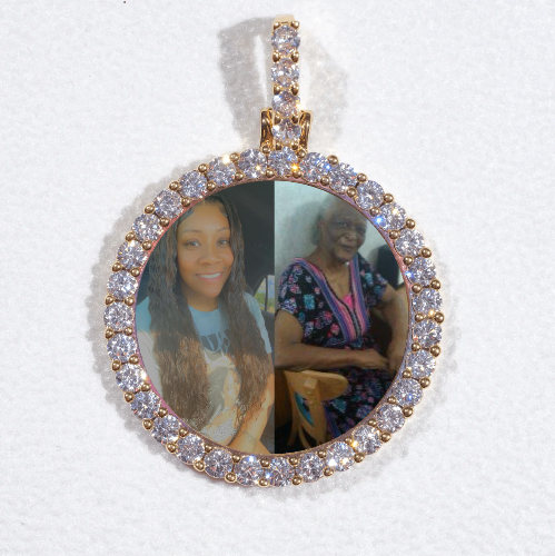 3D CIRCLE CUSTOM PICTURE PENDANT SMALL SIZE