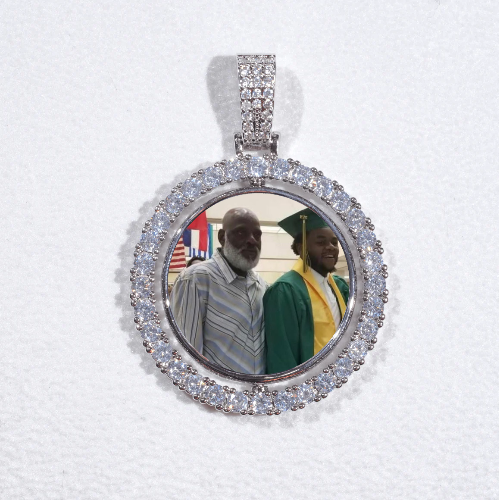 3D Spinning 2-Faced Custom Picture Pendant