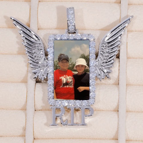 RIP WING 3D CUSTOM PICTURE PENDANT