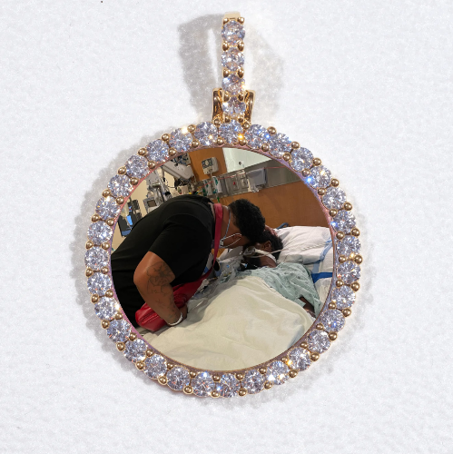 3D CIRCLE CUSTOM PICTURE PENDANT SMALL SIZE