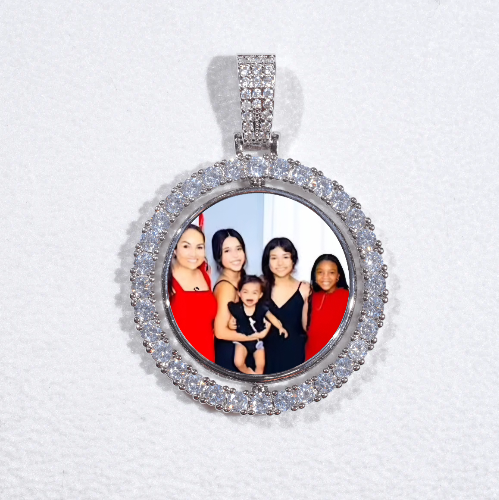 3D Spinning 2-Faced Custom Picture Pendant