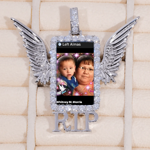 RIP WING 3D CUSTOM PICTURE PENDANT
