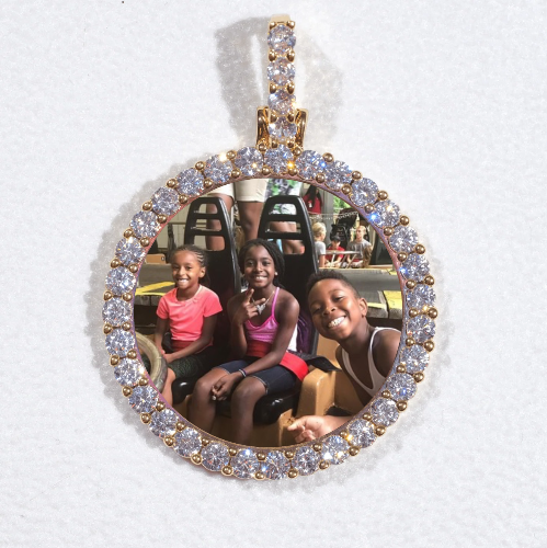 3D CIRCLE CUSTOM PICTURE PENDANT SMALL SIZE