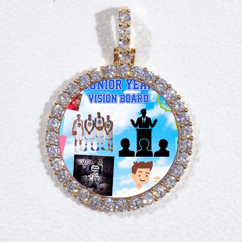 3D CIRCLE CUSTOM PICTURE PENDANT SMALL SIZE