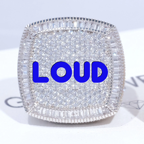 CUSTOM LETTER 3D ICED RING