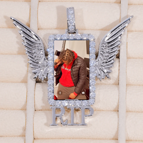 RIP WING 3D CUSTOM PICTURE PENDANT