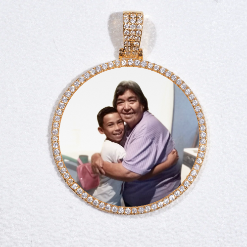 MEDIUM 3D CIRCLE CUSTOM PICTURE PENDANT