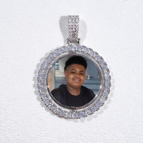 3D Spinning 2-Faced Custom Picture Pendant