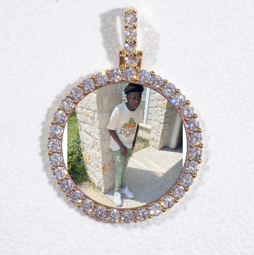 3D CIRCLE CUSTOM PICTURE PENDANT SMALL SIZE