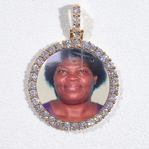 3D CIRCLE CUSTOM PICTURE PENDANT SMALL SIZE