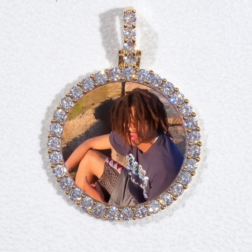 3D CIRCLE CUSTOM PICTURE PENDANT SMALL SIZE