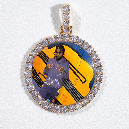 3D CIRCLE CUSTOM PICTURE PENDANT SMALL SIZE
