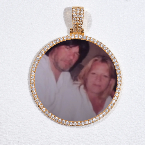 MEDIUM 3D CIRCLE CUSTOM PICTURE PENDANT