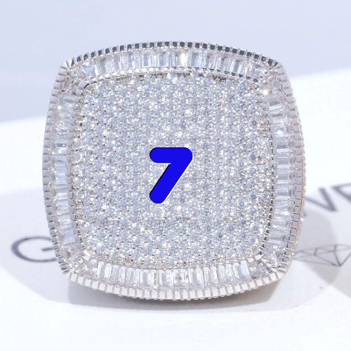 CUSTOM LETTER 3D ICED RING