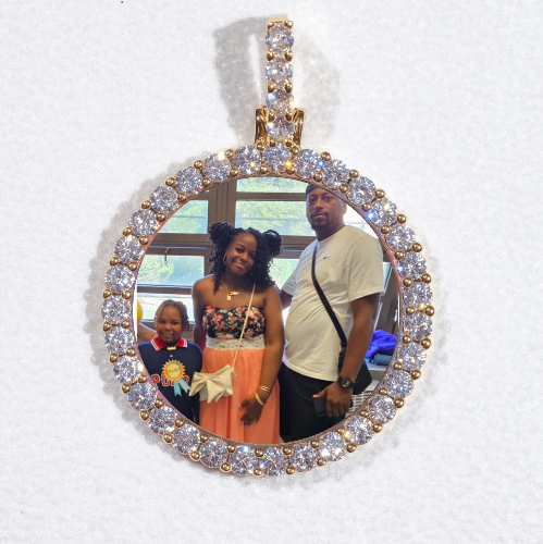 3D CIRCLE CUSTOM PICTURE PENDANT SMALL SIZE