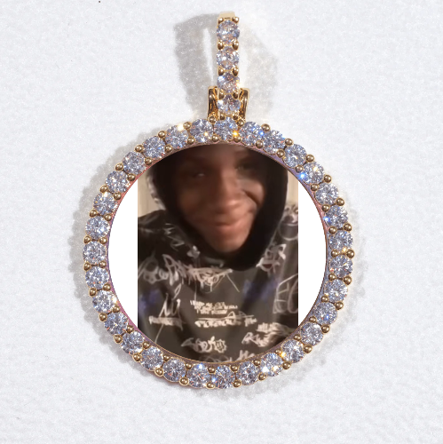 3D CIRCLE CUSTOM PICTURE PENDANT SMALL SIZE