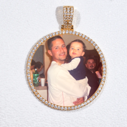 MEDIUM 3D CIRCLE CUSTOM PICTURE PENDANT