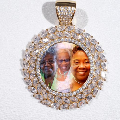 Large 3D Wheat Ear Custom Picture Pendant