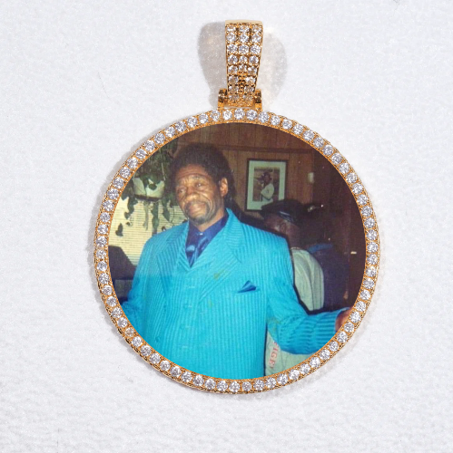 MEDIUM 3D CIRCLE CUSTOM PICTURE PENDANT