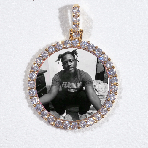 3D CIRCLE CUSTOM PICTURE PENDANT SMALL SIZE