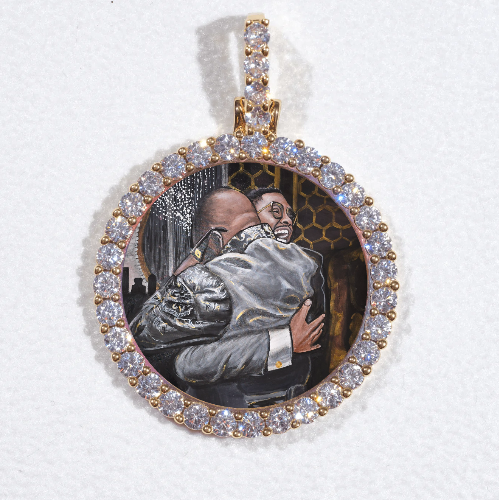 3D CIRCLE CUSTOM PICTURE PENDANT SMALL SIZE