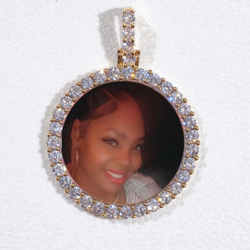3D CIRCLE CUSTOM PICTURE PENDANT SMALL SIZE