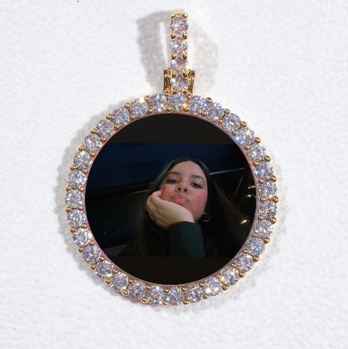 3D CIRCLE CUSTOM PICTURE PENDANT SMALL SIZE