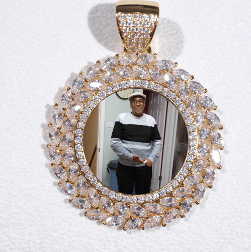 Large 3D Wheat Ear Custom Picture Pendant
