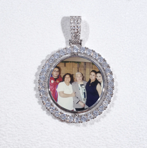 3D Spinning 2-Faced Custom Picture Pendant