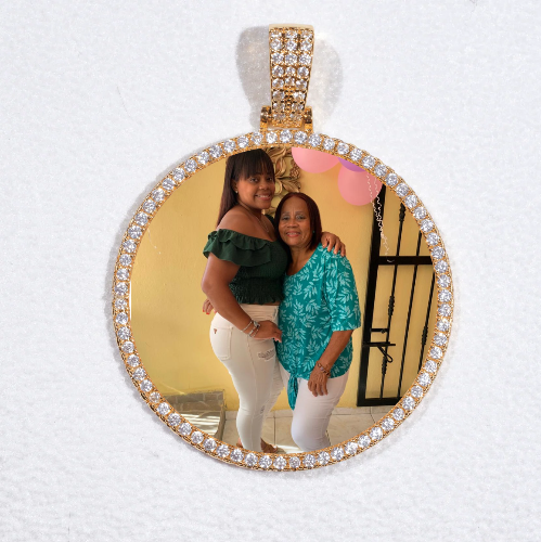 MEDIUM 3D CIRCLE CUSTOM PICTURE PENDANT