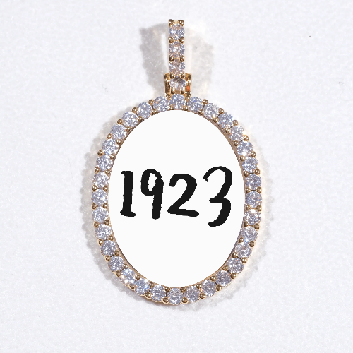 3D Oval Custom Picture Pendant