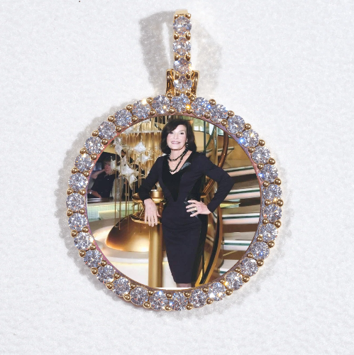 3D CIRCLE CUSTOM PICTURE PENDANT SMALL SIZE