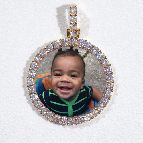 3D CIRCLE CUSTOM PICTURE PENDANT SMALL SIZE