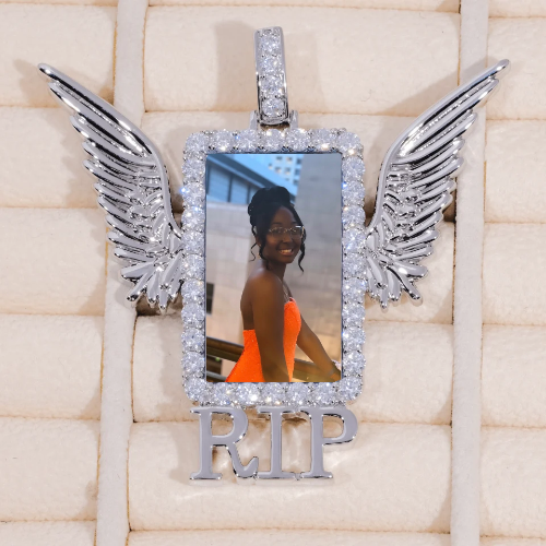 RIP WING 3D CUSTOM PICTURE PENDANT