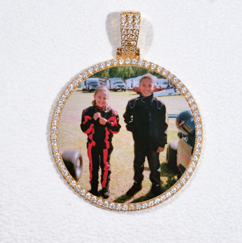 MEDIUM 3D CIRCLE CUSTOM PICTURE PENDANT