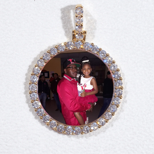3D CIRCLE CUSTOM PICTURE PENDANT SMALL SIZE