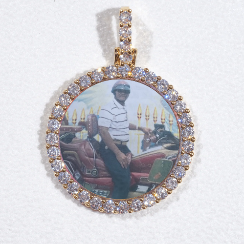 3D CIRCLE CUSTOM PICTURE PENDANT SMALL SIZE