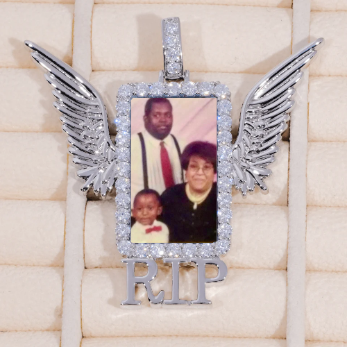 RIP WING 3D CUSTOM PICTURE PENDANT