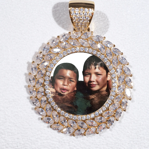 Large 3D Wheat Ear Custom Picture Pendant