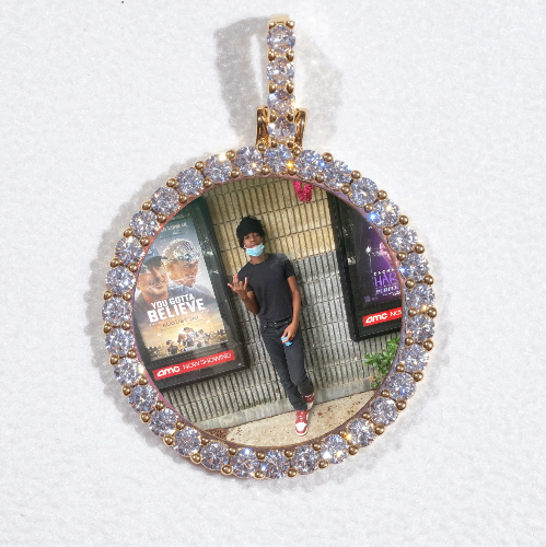 3D CIRCLE CUSTOM PICTURE PENDANT SMALL SIZE