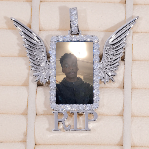 RIP WING 3D CUSTOM PICTURE PENDANT