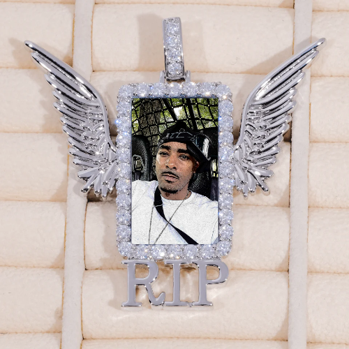 RIP WING 3D CUSTOM PICTURE PENDANT