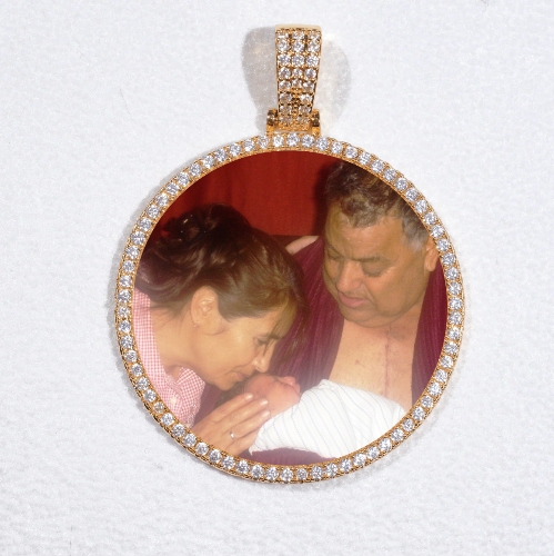 MEDIUM 3D CIRCLE CUSTOM PICTURE PENDANT