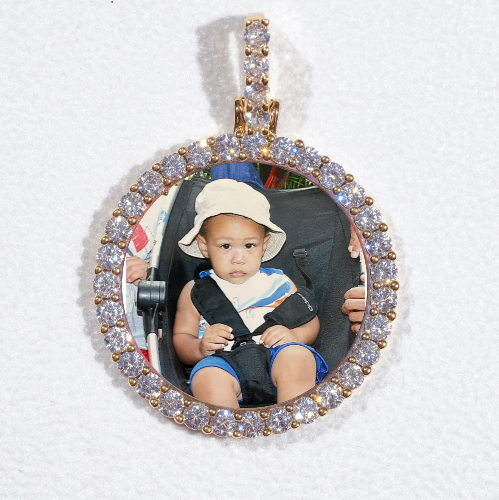 3D CIRCLE CUSTOM PICTURE PENDANT SMALL SIZE